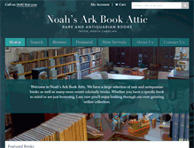 Tablet Screenshot of noahsarkbookattic.com